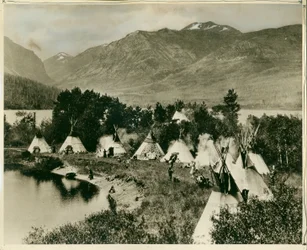 Un campement amérindien